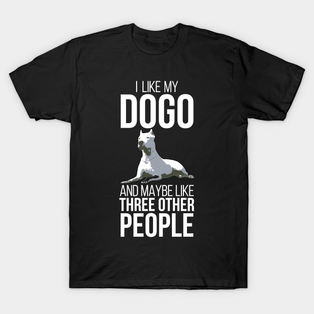 Dogo Argentino Dog Dad Mom Life Lover Animal Rescue Doggy T-Shirt by Shirtsurf